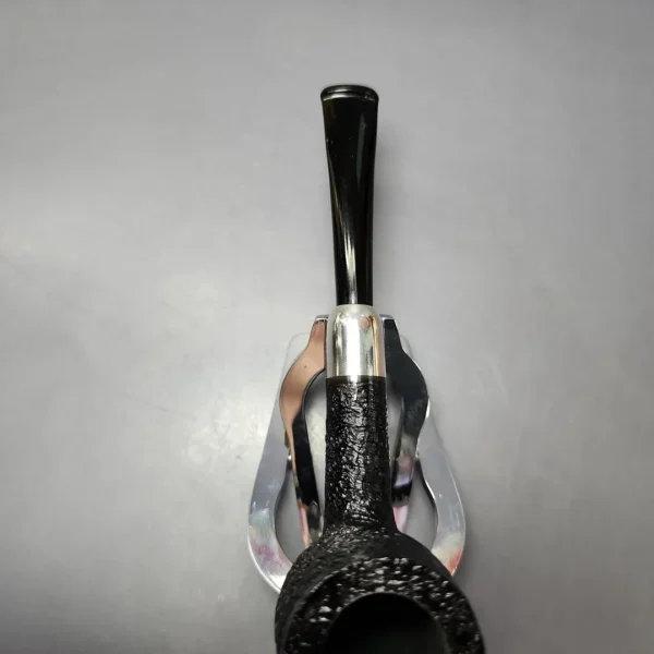 MBSD Briars Timeless Traditions 1 Sandblasted Billiard w/ Silver Handmade Briar Pipe, New - Image 8