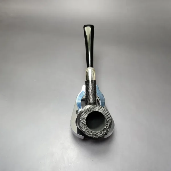 MBSD Briars Timeless Traditions 1 Sandblasted Billiard w/ Silver Handmade Briar Pipe, New - Image 8