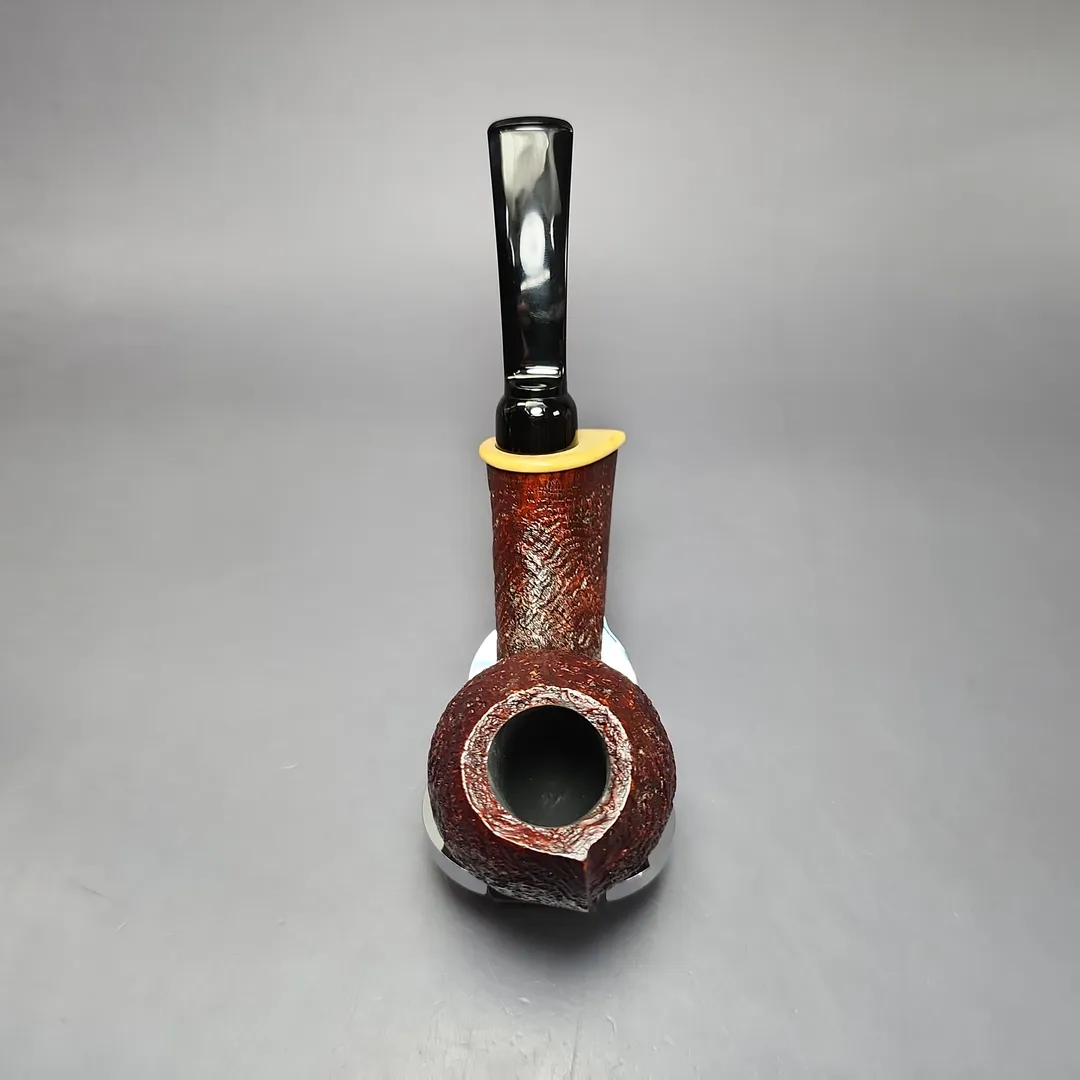 MBSD Briars Modern Masters 2 Sandblasted Blowfish w/ Boxwood Briar Pipe, New - Image 8
