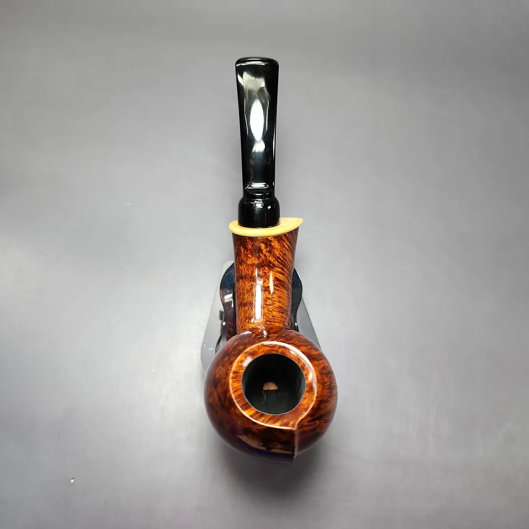 MBSD Briars Modern Masters 2 Smooth Blowfish w/ Boxwood Briar Pipe, New - Image 8