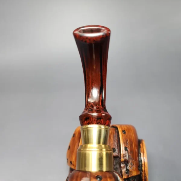 Moonlight Pipes "Steampunk" Oom Paul Handmade Briar Pipe, New - Image 8