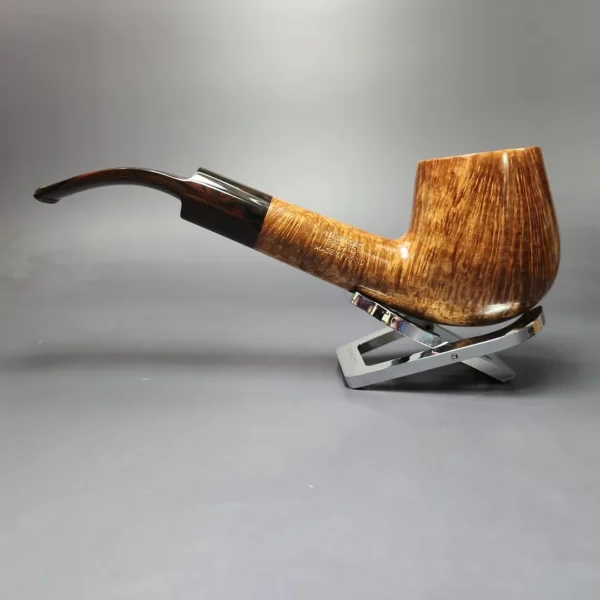 James Upshall Empire Series Old England Magnum Smooth Bent Billiard Estate Briar Pipe, Unsmoked - Image 8