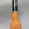 Rolando Negoita Walnut Carved Brandy w/Silver Estate Briar Pipe, American Estates - Image 8