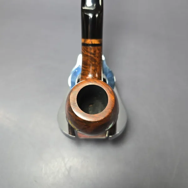 Velani Classica Extra 204 Smooth Bent Billiard Estate Briar Pipe, Unsmoked - Image 8