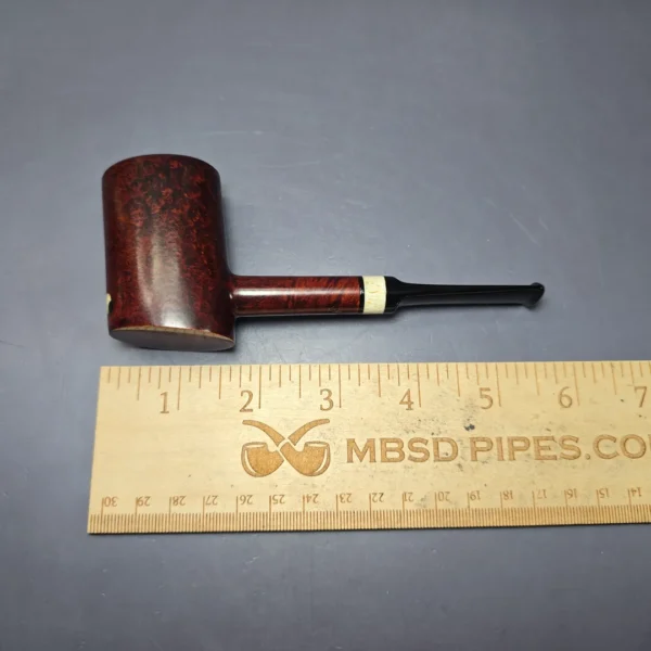 J Mouton Smooth Popera Poker w/ Fossilized Whale Spine Handmade Briar Pipe, New - Image 8