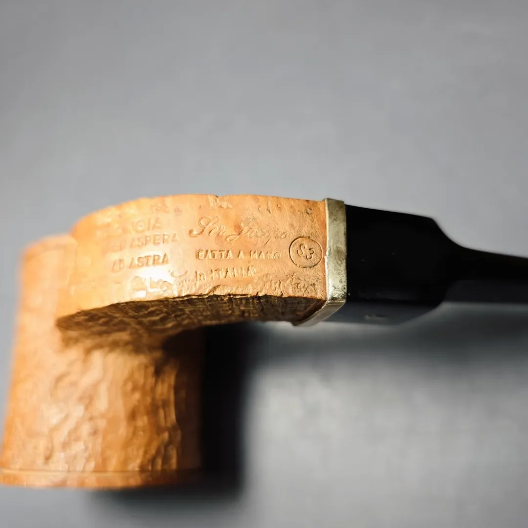 Ser Jacopo Insanus 3 Spongia S3 Sandblasted Poker Estate Briar Pipe, Italian Estates - Image 8