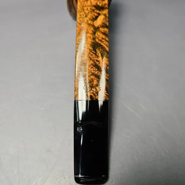 C-Pipe Smooth Deep Contrast Panel Lumberman Handmade Briar Pipe, New - Image 8