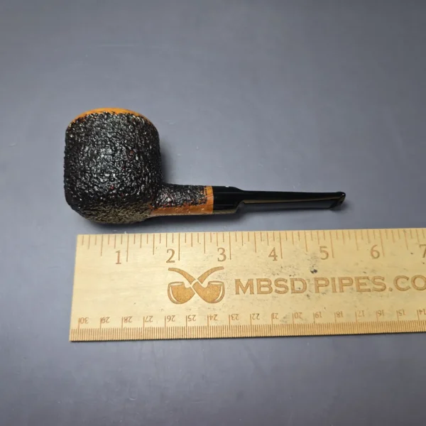 Don Carlos One Note Partially Rusticated Pot Estate Briar Pipe, Italian Estates - Image 8
