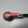 Ashton Pebble Grain X Sandblasted Prince w/ Silver Estate Briar Pipe, Unsmoked - Image 8