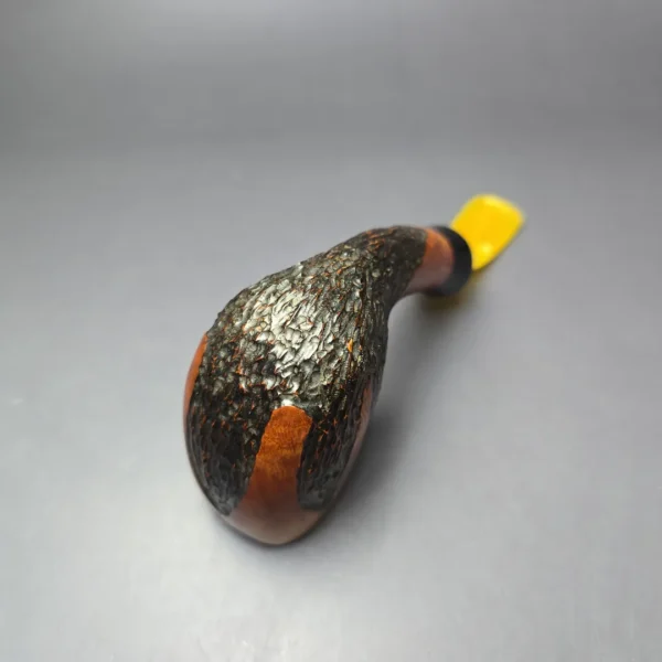 Lothar Schirwitz 11 Partially Rusticated Egg Estate Briar Pipe, Unsmoked, 9mm - Image 8