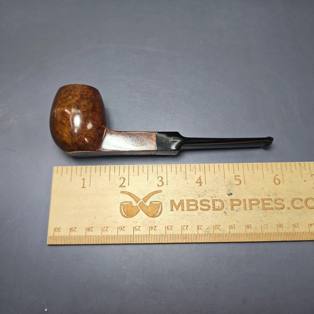 GBD London Made 9487 Smooth Apple Sitter Estate Briar Pipe, Unsmoked - Image 9