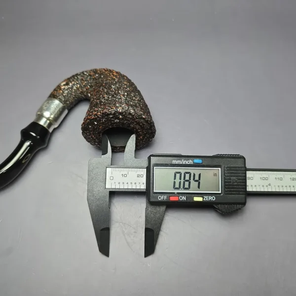 Brebbia First 1997 Rusticated Calabash w/ Silver Estate Briar, Pipe Unsmoked, 9mm - Image 9