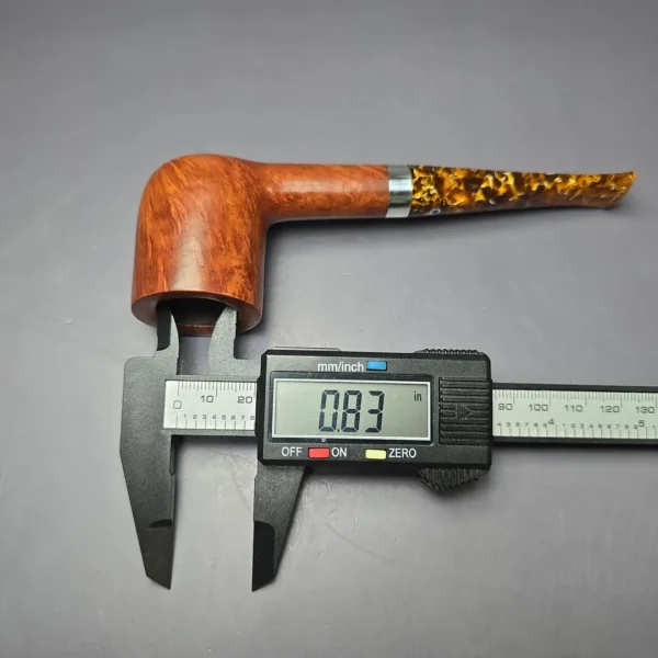 Ardor Giove Smooth Billiard w/ Silver Estate Briar Pipe, Unsmoked - Image 9