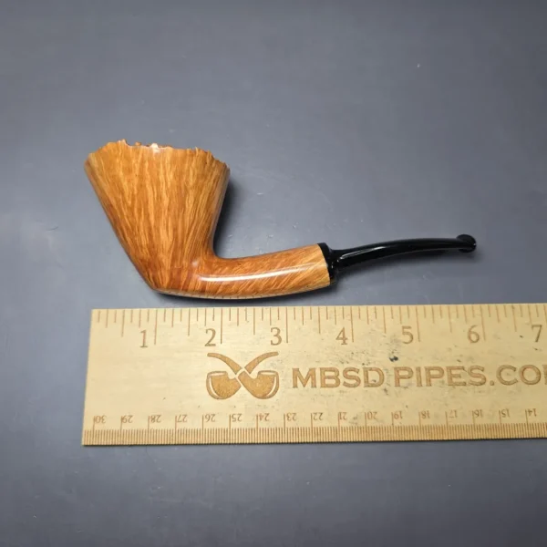 Herriot Pipes Natural Smooth Freehand Dublin w/ Plateaux Handmade Briar Pipe, New - Image 9