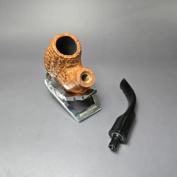 The Tinder Box Verona Corallo Rusticated Oom Paul Estate Briar Pipe, Italian Estates - Image 9