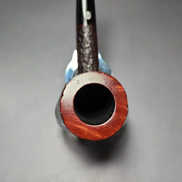 James Upshall Bark Group 6 Partially Rusticated Dublin Estate Briar Pipe, Unsmoked - Image 6