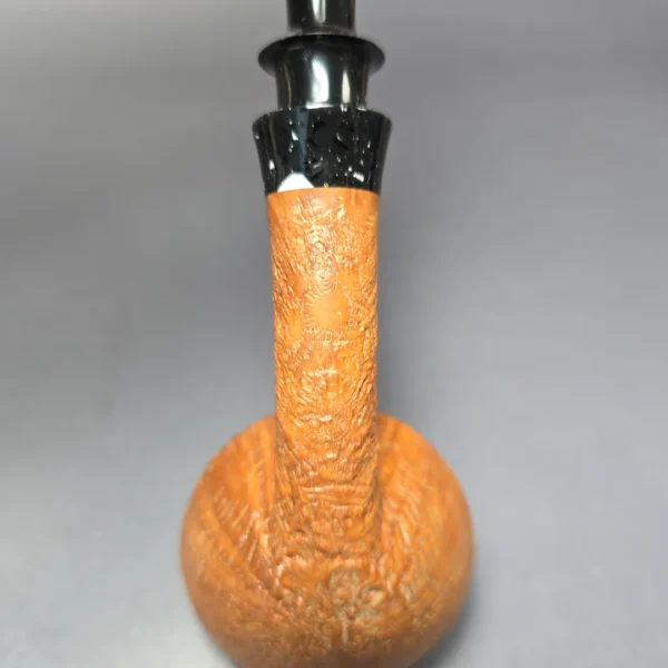 Pipe Tristan Partially Rusticated Rhodesian w/ Durat Estate Briar Pipe, French Estates - Image 9