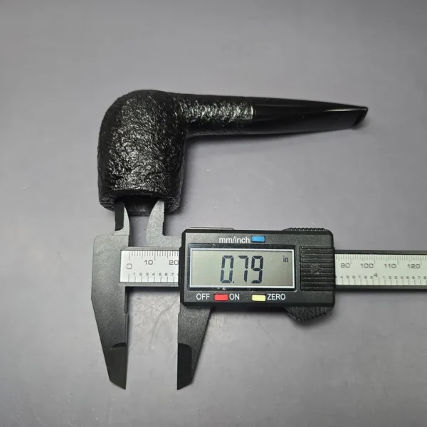 BriarWorks Classic C22 Dark Sandblasted Billiard Estate Briar Pipe, American Estates - Image 9