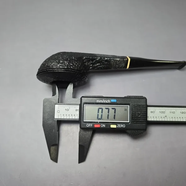 HS Studio Sandblasted Squat Bulldog w/ Boxwood Estate Briar Pipe, Unsmoked - Image 9