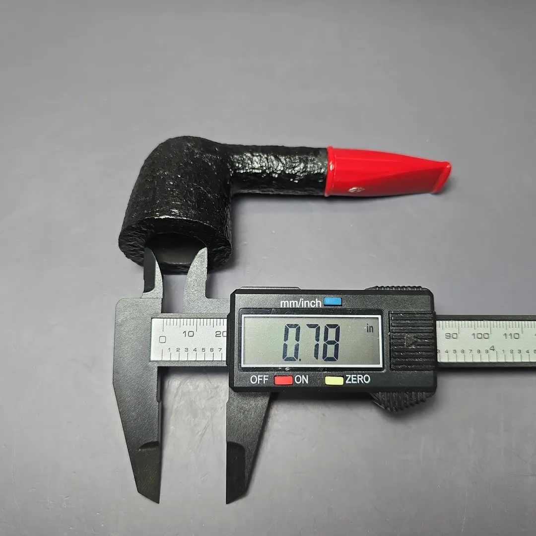 Savinelli Mini Red 409 Rusticated Dublin Estate Briar Pipe, Unsmoked, 9mm - Image 9