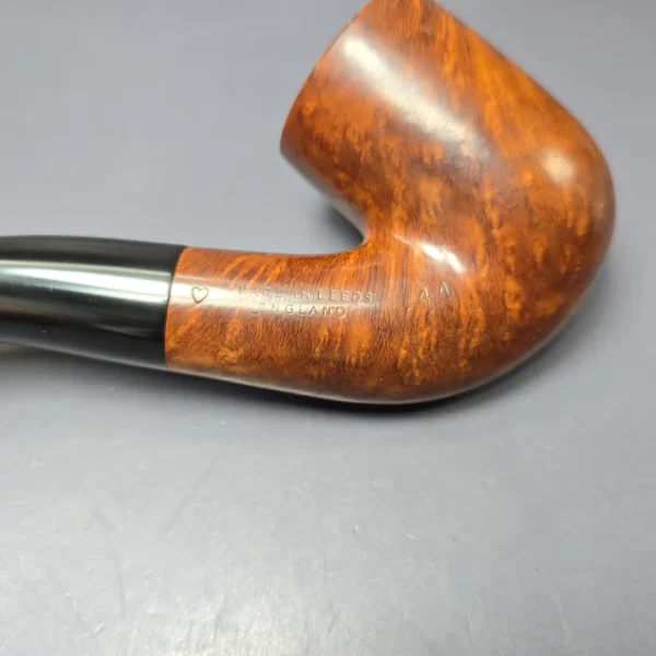 Ben Wade Leeds Era Selected Grain 44 Smooth Bent Billiard Estate Briar Pipe, English Estates - Image 9