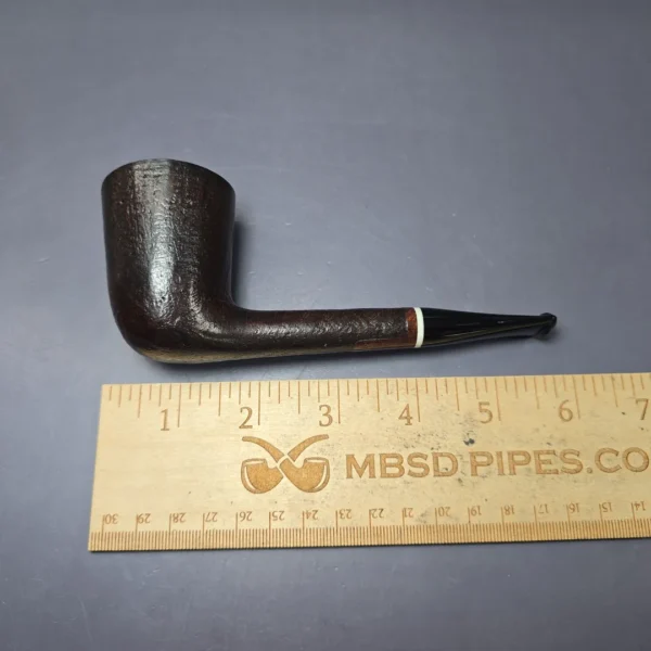 Steve Weiner 1999 Partially Sandblasted Liverpool w/ Ivorite Estate Briar Pipe, American Estates - Image 9