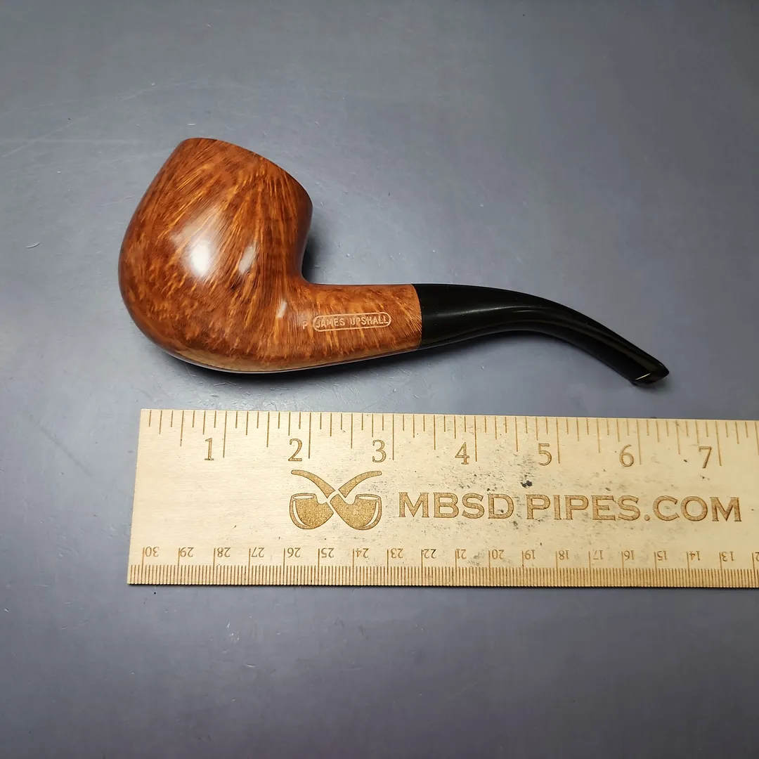 James Upshall P Grade Group 6 Smooth Apple Estate Briar Pipe, Unsmoked - Image 9