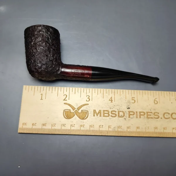 James Upshall Bark Group 6 Partially Rusticated Billiard Estate Briar Pipe, Unsmoked - Image 9