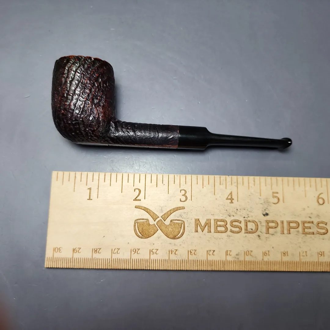 Dunhill 1975 Shell Briar 39 Sandblasted Billiard Estate Briar Pipe, English Estates - Image 9
