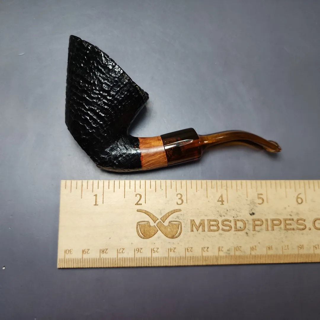 Johs Sandblasted Dublin Sitter Estate Briar Pipe, Danish Estates - Image 9