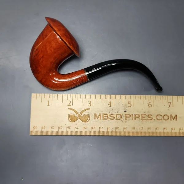 Aldo Velani XL Smooth Calabash w/ Brass Estate Briar Pipe, Italian Estates - Image 9