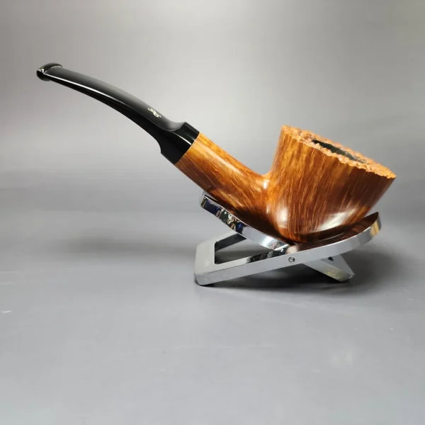 Posella SR3 VIP Partially Rusticated Dublin Estate Briar Pipe, Italian Estates - Image 8