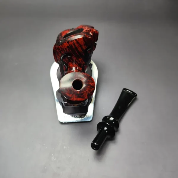 Nording Fantasy Partially Rusticated Freehand Estate Briar Pipe, Unsmoked - Image 9