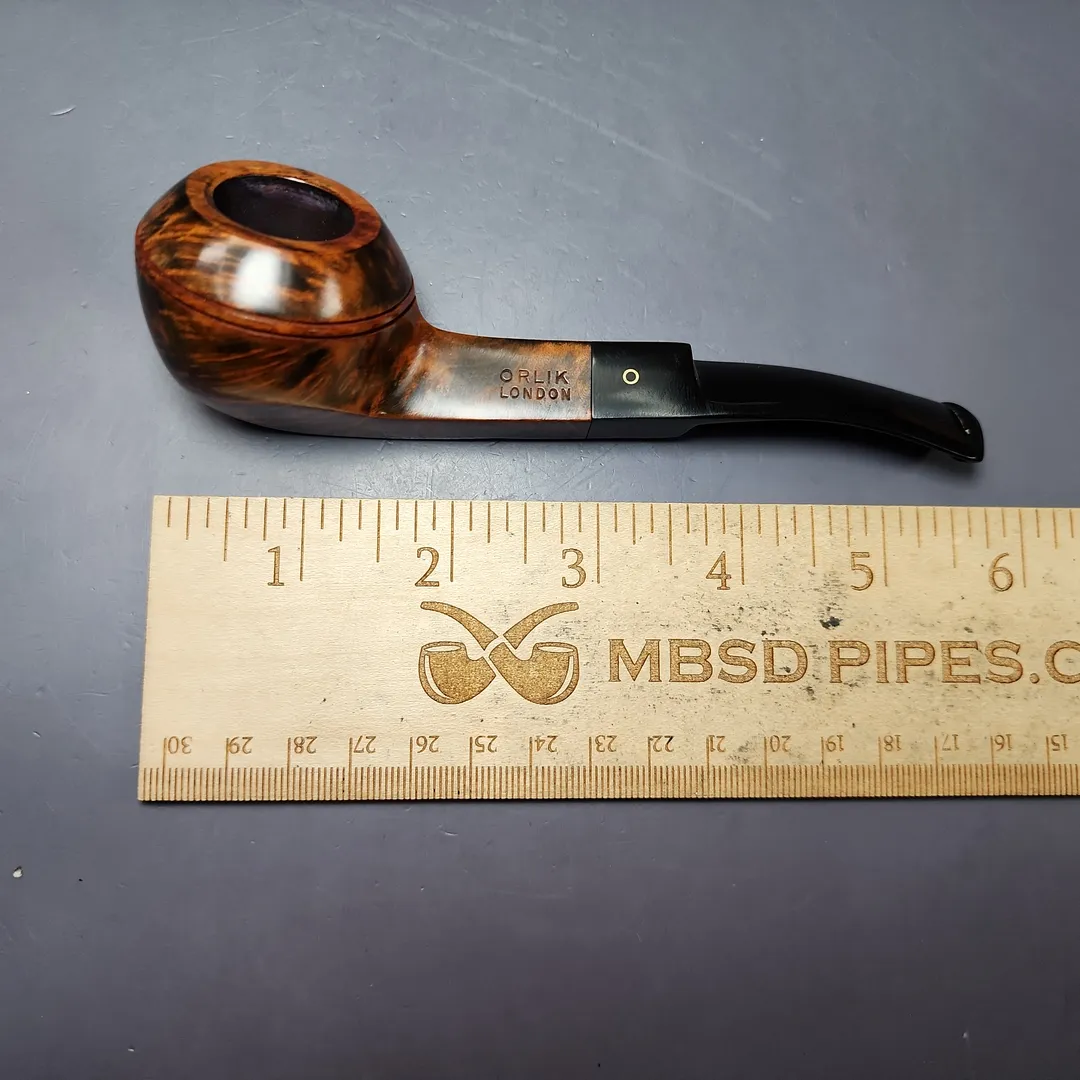 Orlik London 56071 Smooth Bulldog Estate Briar Pipe, Unsmoked - Image 9