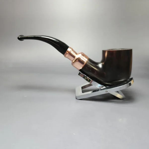 Peterson 2022 Christmas Pipe 01 Smooth Bent Pot Estate Briar Pipe, Unsmoked - Image 9