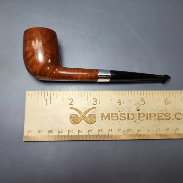 Peterson Pre-Republic Kapet 949 w/ Silver Smooth Oval Shank Billiard Estate Briar Pipe, Irish Estates - Image 8