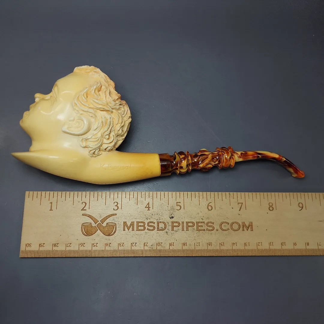 Kadir Baysal Magnum Weeping Child Estate Meerschaum Pipe, Turkish Estates - Image 9