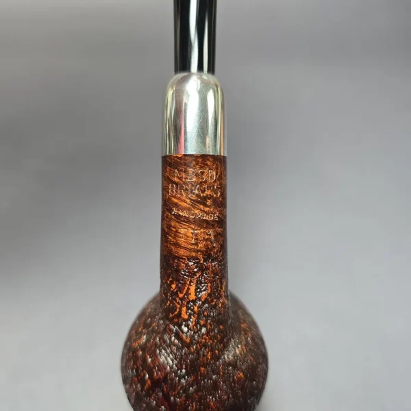 MBSD Briars Timeless Traditions 1 Sandblasted Billiard w/ Silver Handmade Briar Pipe, New - Image 9