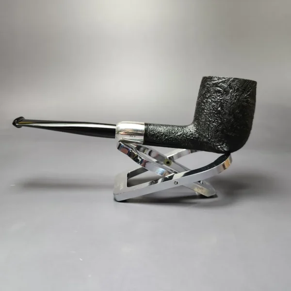 MBSD Briars Timeless Traditions 1 Sandblasted Billiard w/ Silver Handmade Briar Pipe, New - Image 9