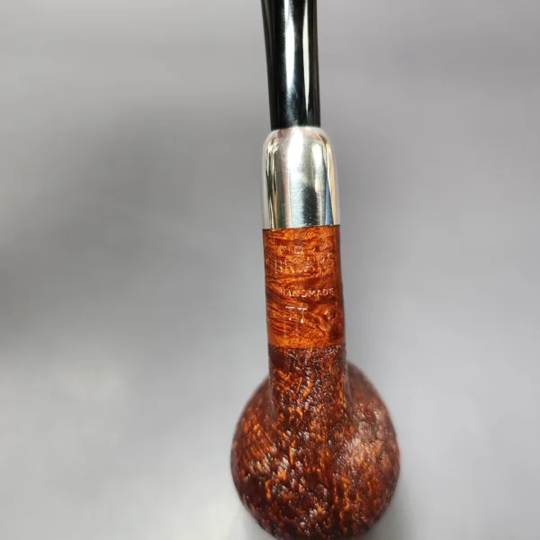 MBSD Briars Timeless Traditions 1 Sandblasted Billiard w/ Silver Handmade Briar Pipe, New - Image 9