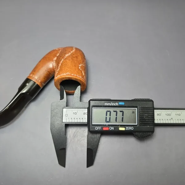 Savinelli Sherwood Rock Briar 620 Spot Carved Oom Paul Estate Briar Pipe, Italian Estates - Image 9