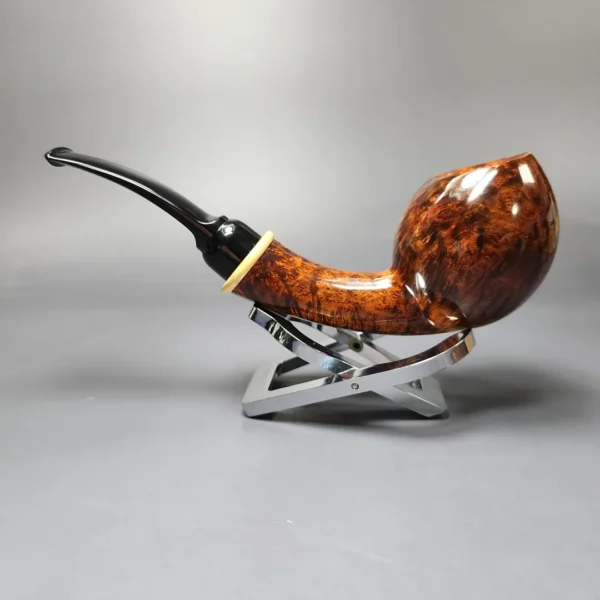 MBSD Briars Modern Masters 2 Smooth Blowfish w/ Boxwood Briar Pipe, New - Image 9