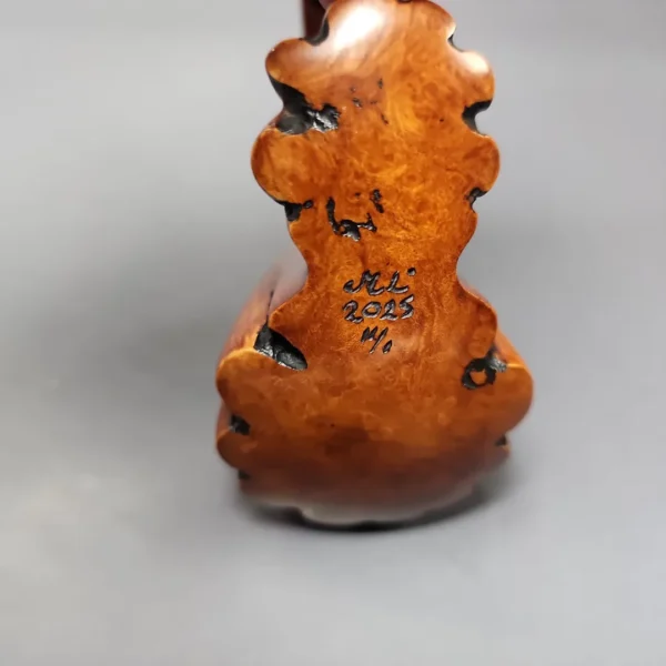 Moonlight Pipes "Stump-Punk" Oom Paul Handmade Briar Pipe, New - Image 9