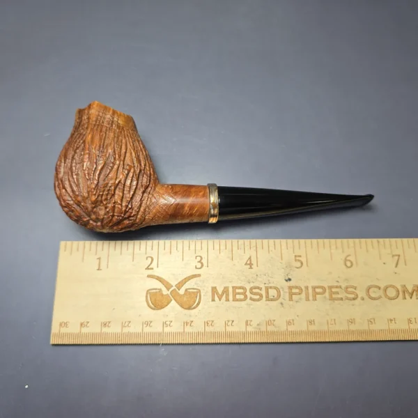 Rolando Negoita Walnut Carved Brandy w/Silver Estate Briar Pipe, American Estates - Image 9