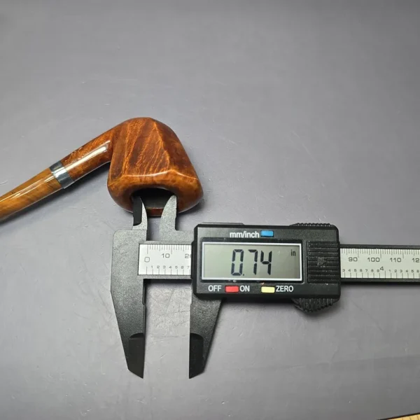 Mina Pipes Smooth Panel Dublin w/ Silver Estate Briar Pipe, Unsmoked - Image 9