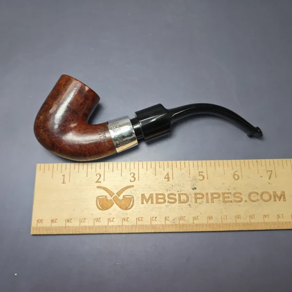 Peterson 1949-1963 Deluxe System 4S Smooth Bent Billiard w/ Bone Condenser Estate Briar Pipe, Irish Estates - Image 10