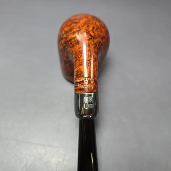 Vollmer & Nilsson Smooth Bent Billiard w/ Silver Estate Briar Pipe, Unsmoked - Image 9