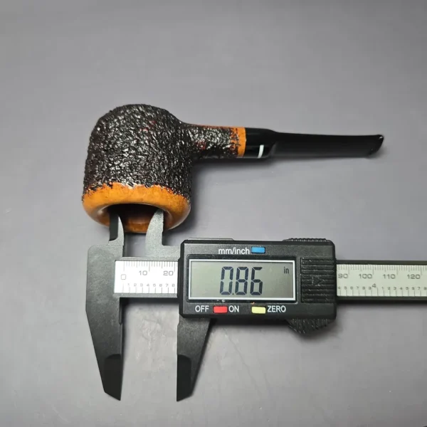 Don Carlos One Note Partially Rusticated Pot Estate Briar Pipe, Italian Estates - Image 9