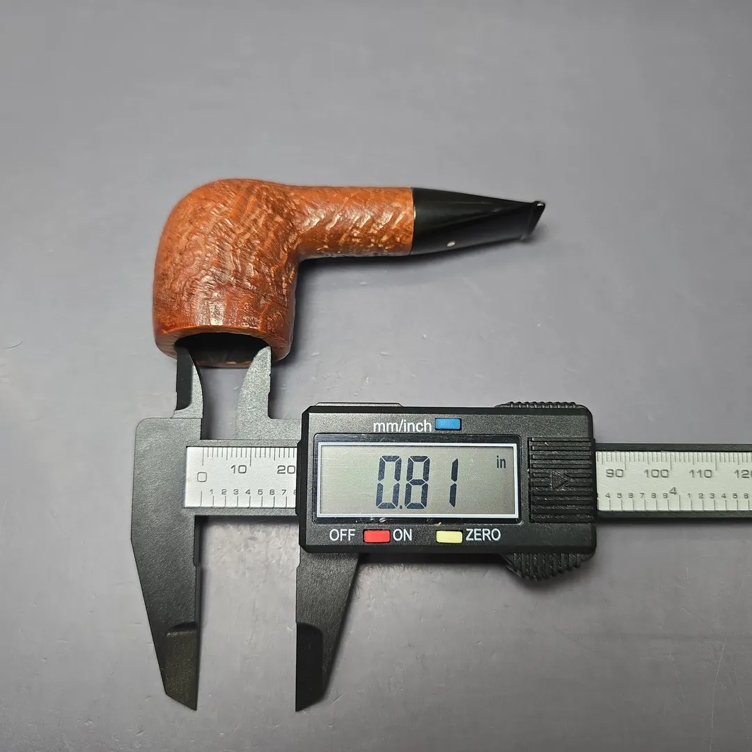 Dunhill 1968 Tanshell 305 Sandblasted Nosewarmer Estate Briar Pipe, English Estates - Image 9