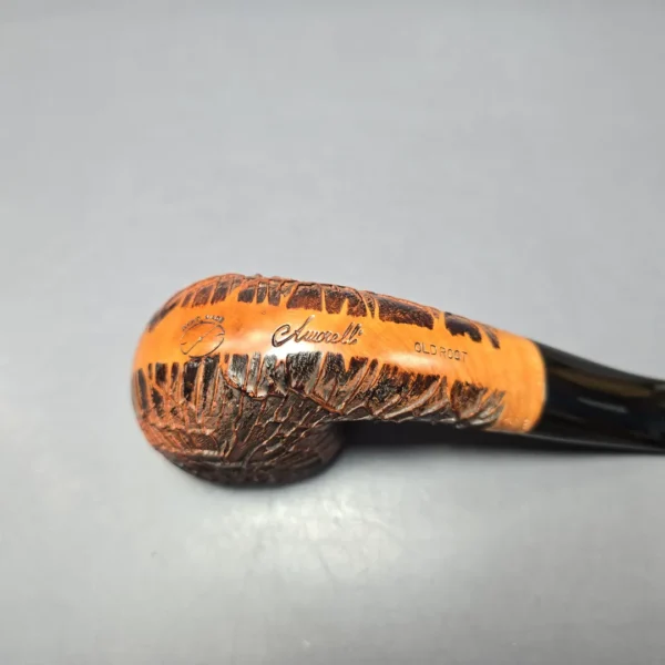 Amorelli Old Root Rusticated Pot Estate Briar Pipe, Unsmoked - Image 9